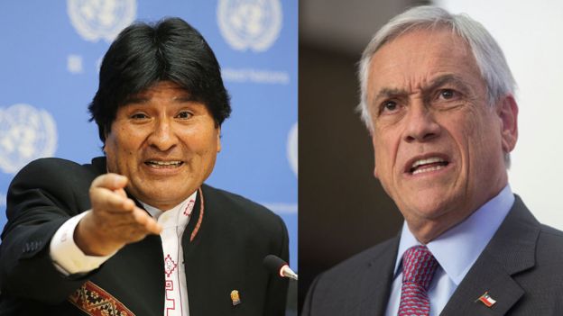Evo Morales y Sebastián Piñera