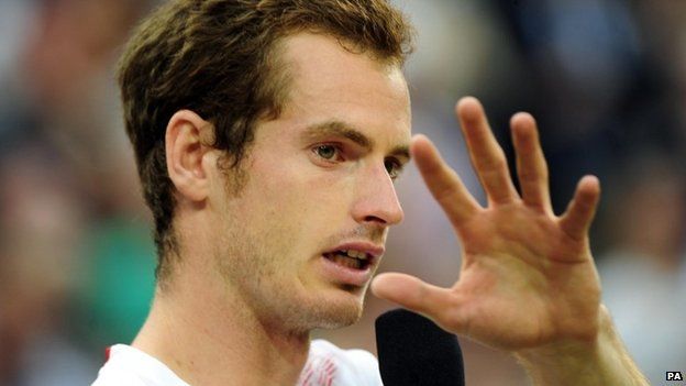 Andy Murray cries after losing in the 2012 Wimbledon final