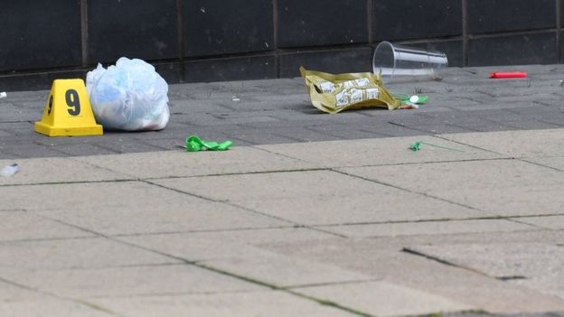 A cordoned off section of Hurst Street