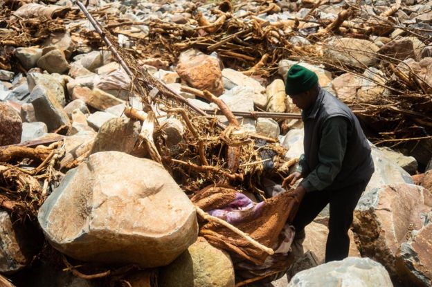 Cyclone Idai wreckage