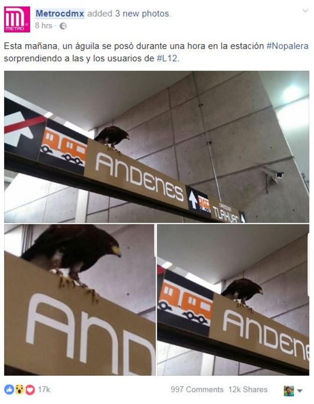 Post del MetroCDMX