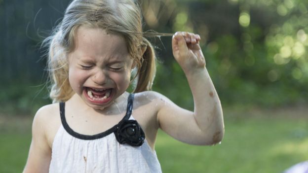 Niña llorando