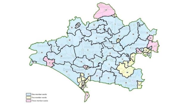 Dorset Unitary Council ward boundaries plan unveiled - BBC News