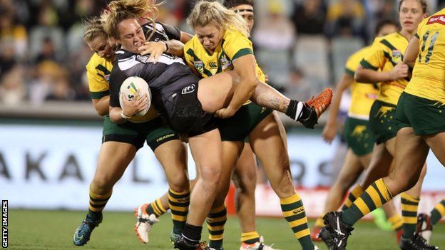Australia women defeated New Zealand 16-4 in Canberra earlier in the year