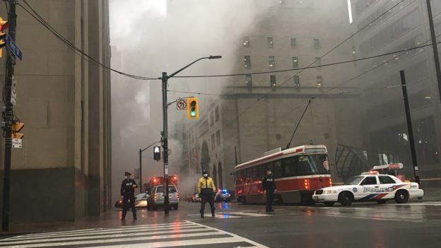 Downtown Toronto fire