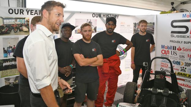 Jenson Button at Formula Student