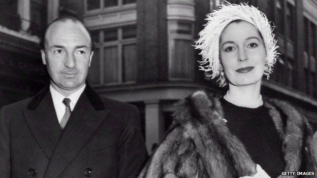 John Profumo and his wife Valerie Hobson
