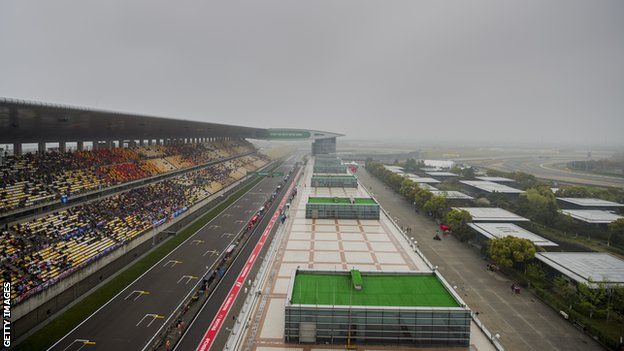 The Shanghai circuit was plagued by poor visibility as well as rain during first practice