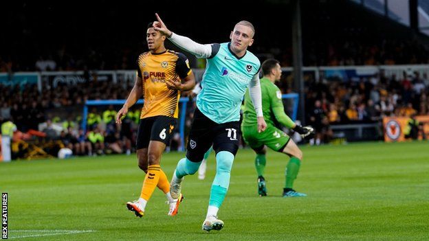 Ronan Curtis had twice given Portsmouth the lead at Rodney Parade