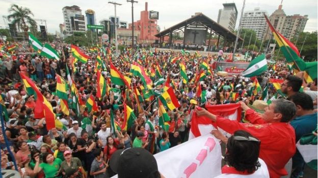 Una manifestación en Santa Cruz