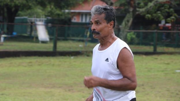 Record holding Sri Lankan senior sprinter Tilsen Wijey