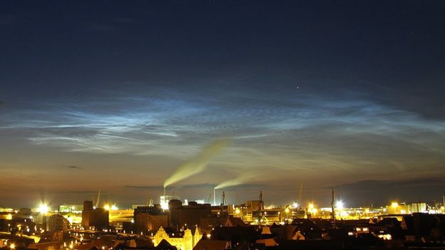 Nubes noctilucentes