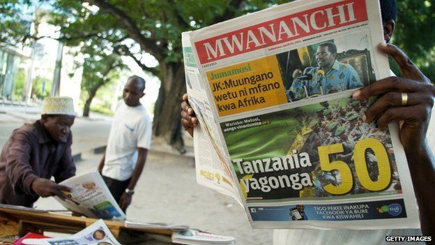 Newspaper in Tanzania