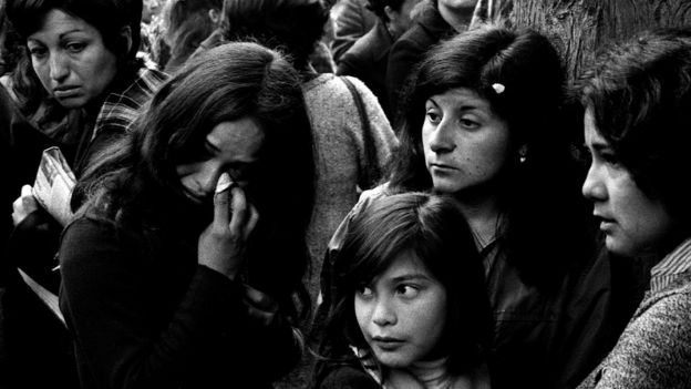Pablo Neruda'nın 23 Eylül 1973'teki cenazesinden