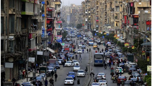 Una calle de El Cairo.
