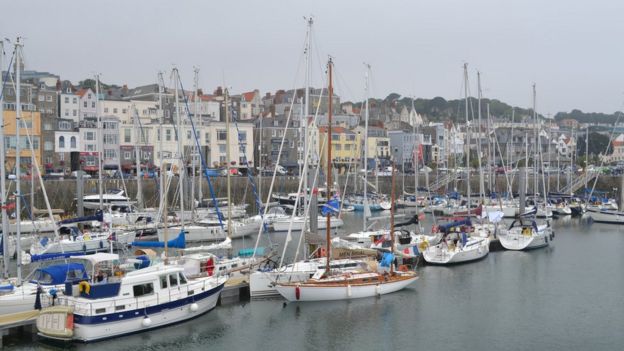 St Peter Port harbour in Guernsey