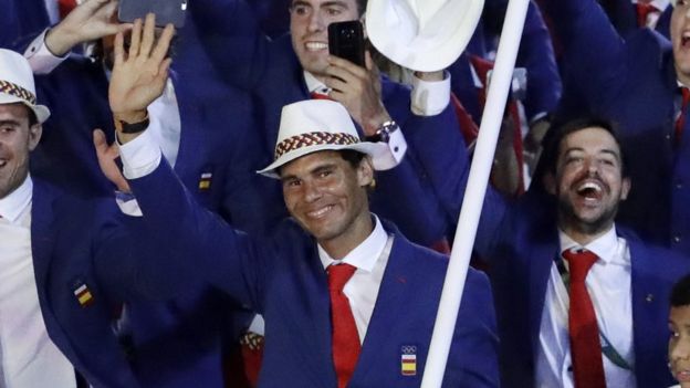 El tenista español Rafael Nadal