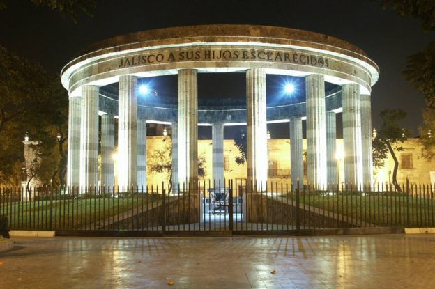 Rotonda de los Jaliscienses Ilustres en Guadalajara, México.