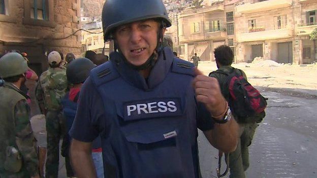 Jeremy Bowen es uno de los corresponsales de la BBC que cubre el conflicto sirio