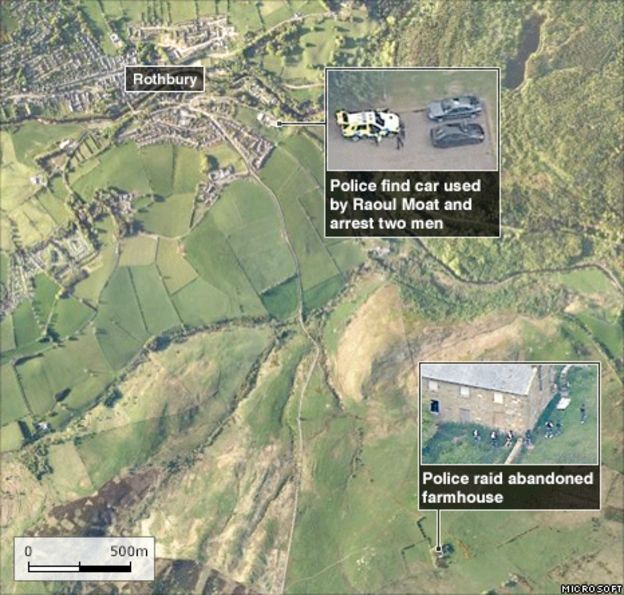 Quiet market town Rothbury 'deserted' amid gunman hunt BBC News