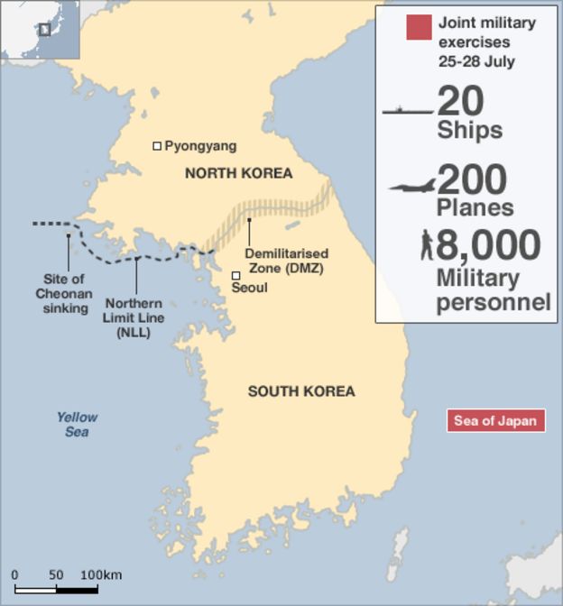 North Korea anger at US-South Korea war games - BBC News