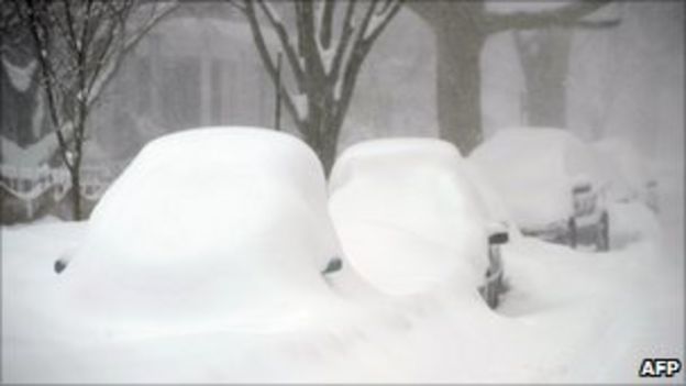 Huge Snowfall Caused By Rare Clash Of Weather Events - BBC News