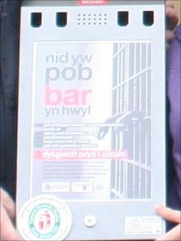 Bins tackle smoking litter rise in Newtown BBC News