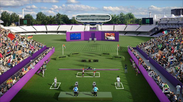 CGI of how Lord's Cricket Ground may look during the Olympic archery contest.