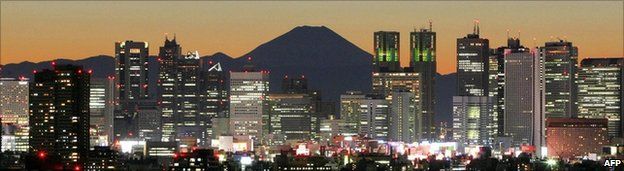Tokyo skyline (Mount Fuji)