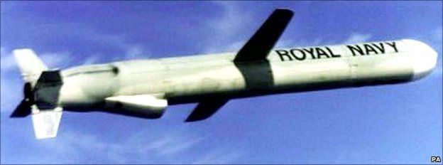 Undated file photo of a British cruise missile