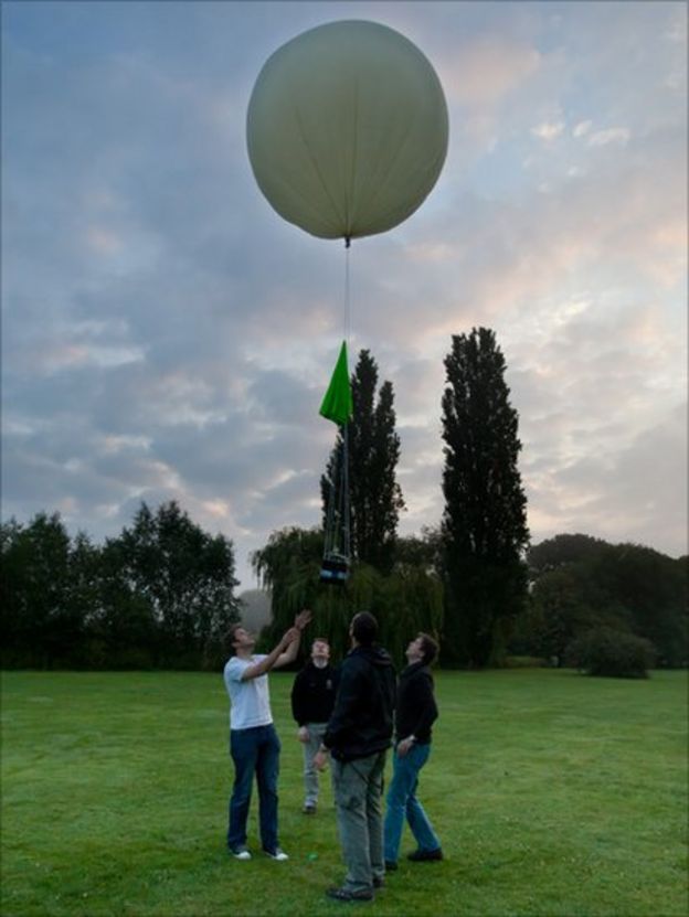 Weather balloon used to take snapshots of Earth - BBC Newsround