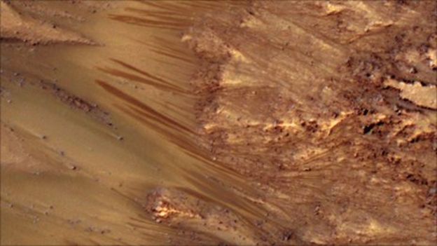 Martian Salt Streaks 'painted By Liquid Water' - Bbc News