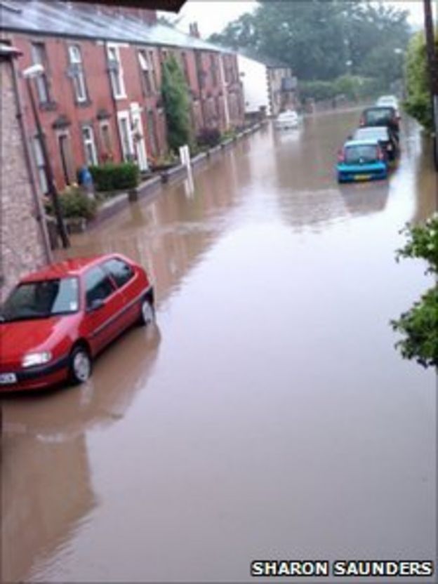 Ribchester roads closed after rain causes flooding BBC News