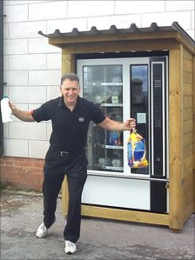 Hollington pub's vending machine replaces village shop BBC News