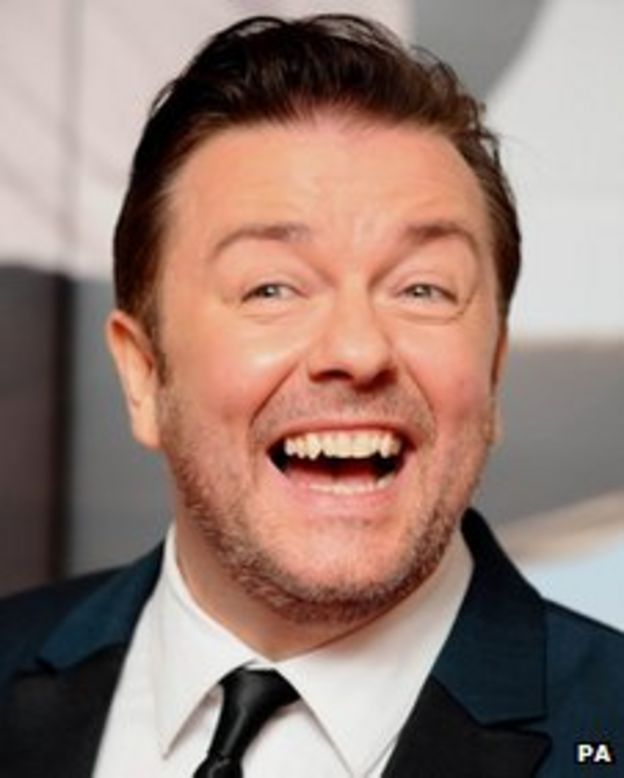 Ricky Gervais still 'torn' about hosting third Globes - BBC News
