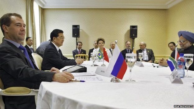 BRICS leaders on the sidelines of the G20 summit in Cannes