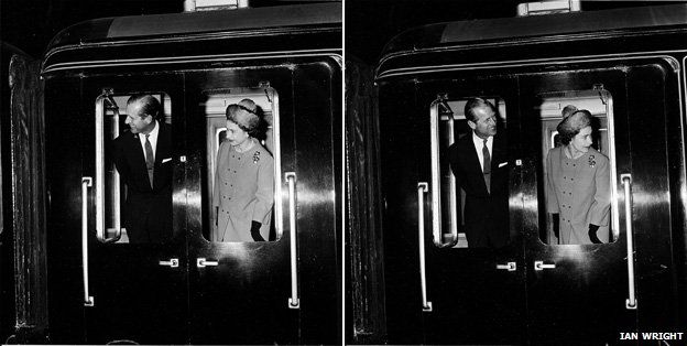 Королева и герцог Эдинбургский прибывают в Дарлингтон, 1964 г.