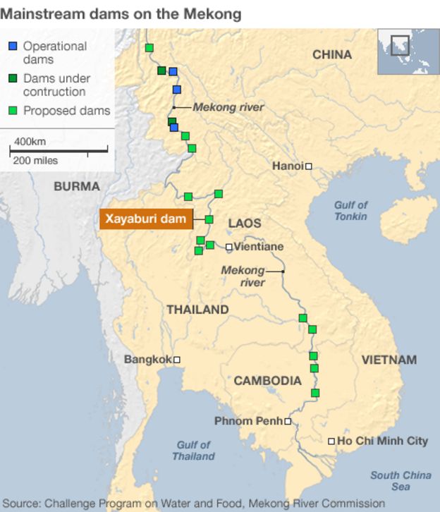 Laos Vows To Address Concerns Over Mekong River Dam Bbc News