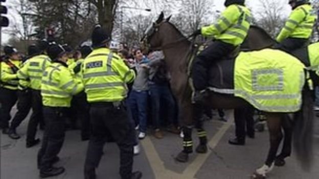 Policing the Portsmouth v Southampton derby - BBC News