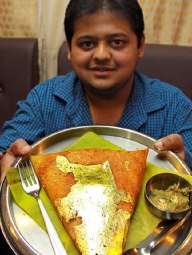 India discovers goldplated food BBC News