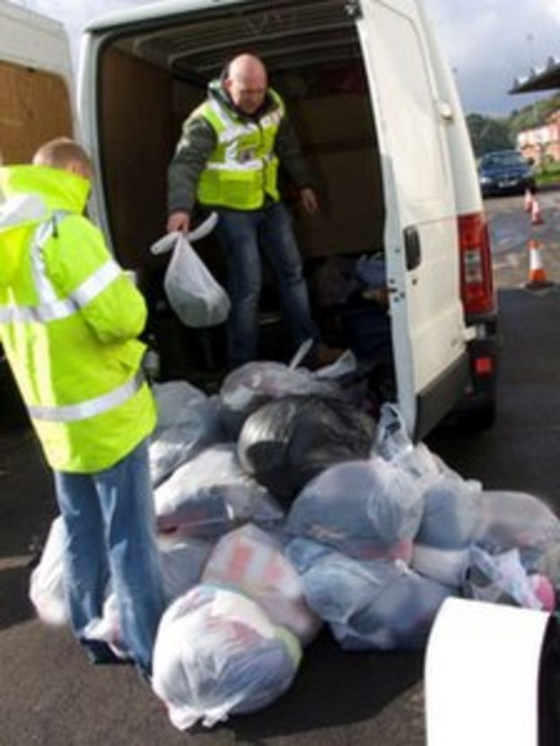 Recycled waste stolen in Rhondda Cynon Taf prompts warning BBC News
