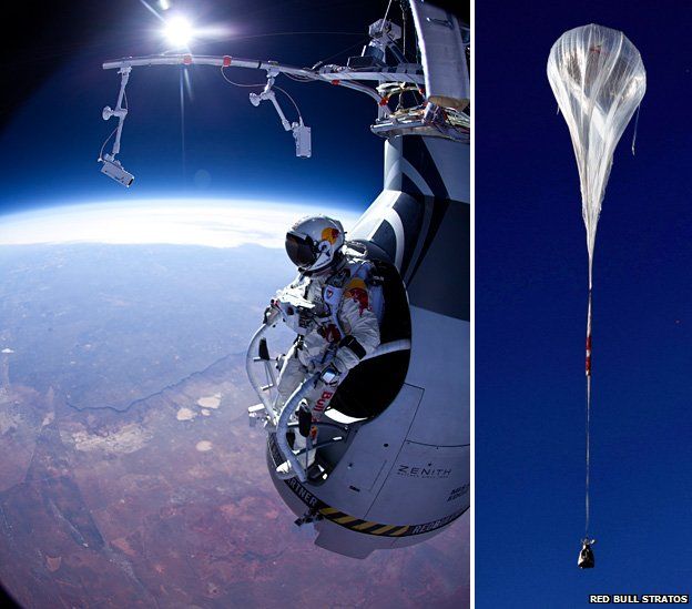 Forsendelse vaskepulver Misforståelse Skydiver Felix Baumgartner on track for super jump - BBC News