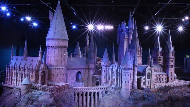 Model of Hogwarts School from the Harry Potter films