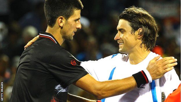 Novak Djokovic and David Ferrer