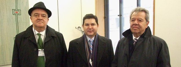 Eric Luis Rubio Barthell, Nicolas Bellizia Aboaf and Porfirio Munoz Ledo
