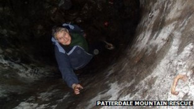 Woman 70 Rescued From Ice Cave At Penrith Estate Bbc News