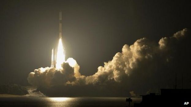 Japan launches first foreign-made commercial satellite - BBC News