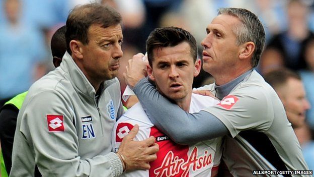 Qpr Joey Barton Gets 12 Match Ban From Fa Bbc Newsround