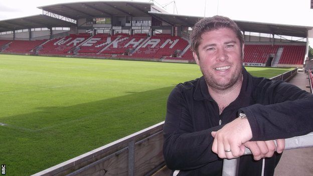 Huw Griffiths at Wrexham's Racecourse Ground
