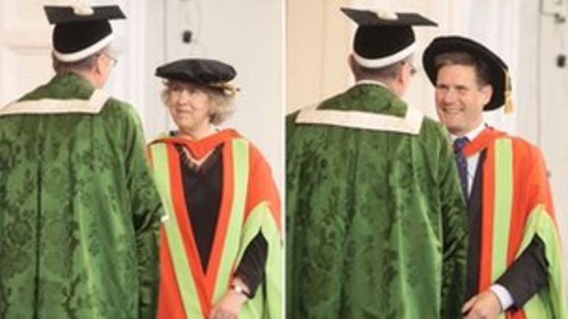 Ex-MI5 chief and DPP receive University of Leeds degree honour - BBC News